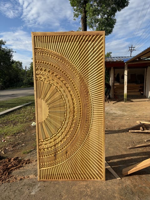 Sunburst Mandala Door