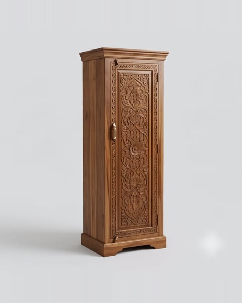 Single-Door Carved Almirah