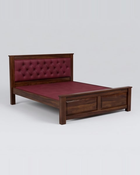 Cushioned Headboard Bed