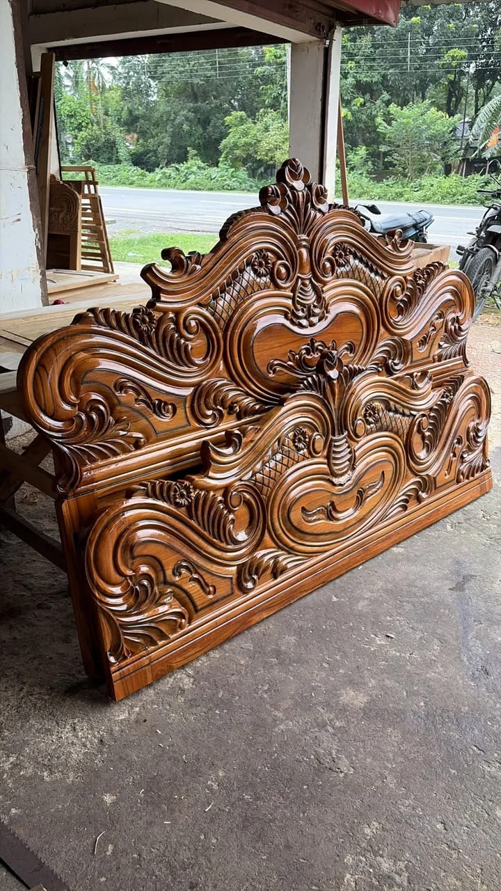 Royal Teak wooden box Bed