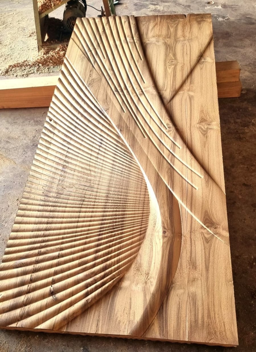 Swirl Wave Door