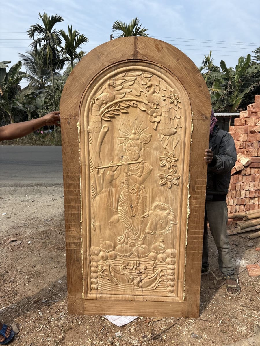 Arched Krishna Door