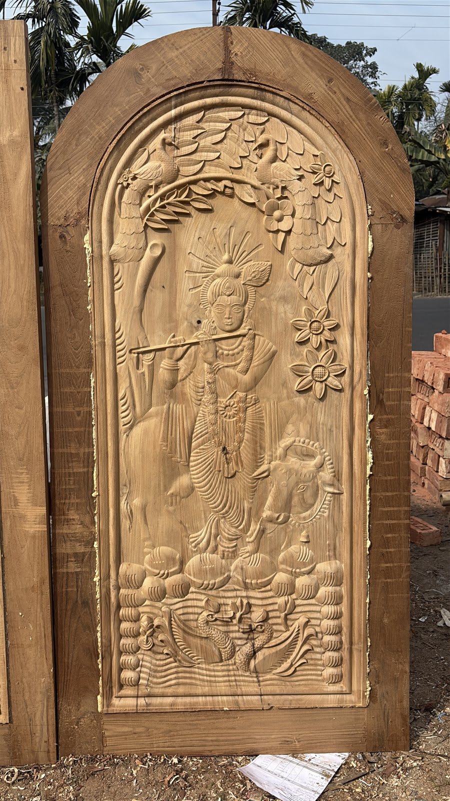 Arched Krishna Door