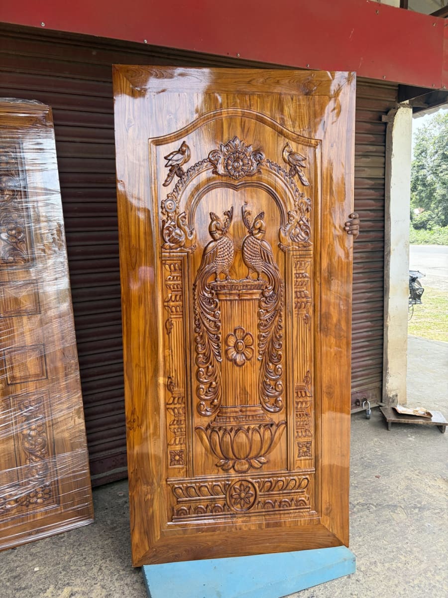 Peacock Arch Polished Door
