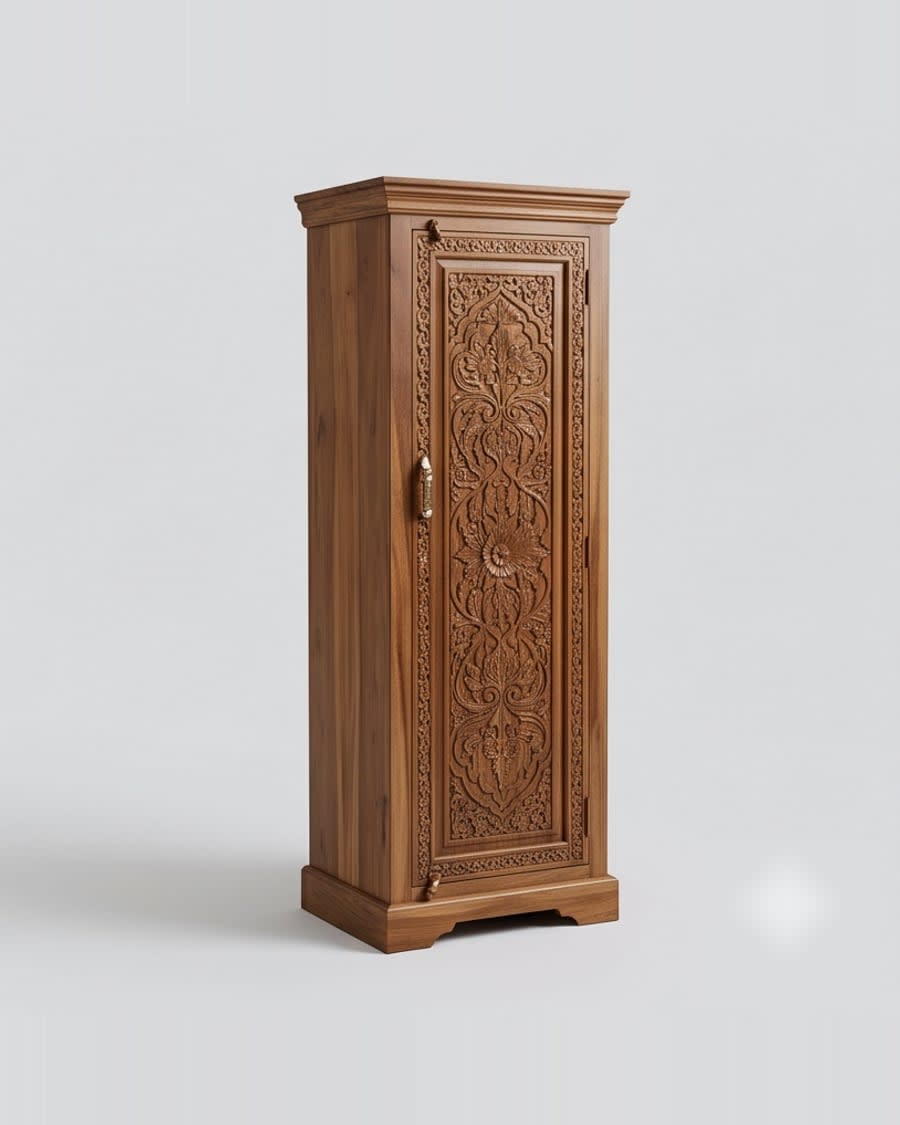 Single-Door Carved Almirah