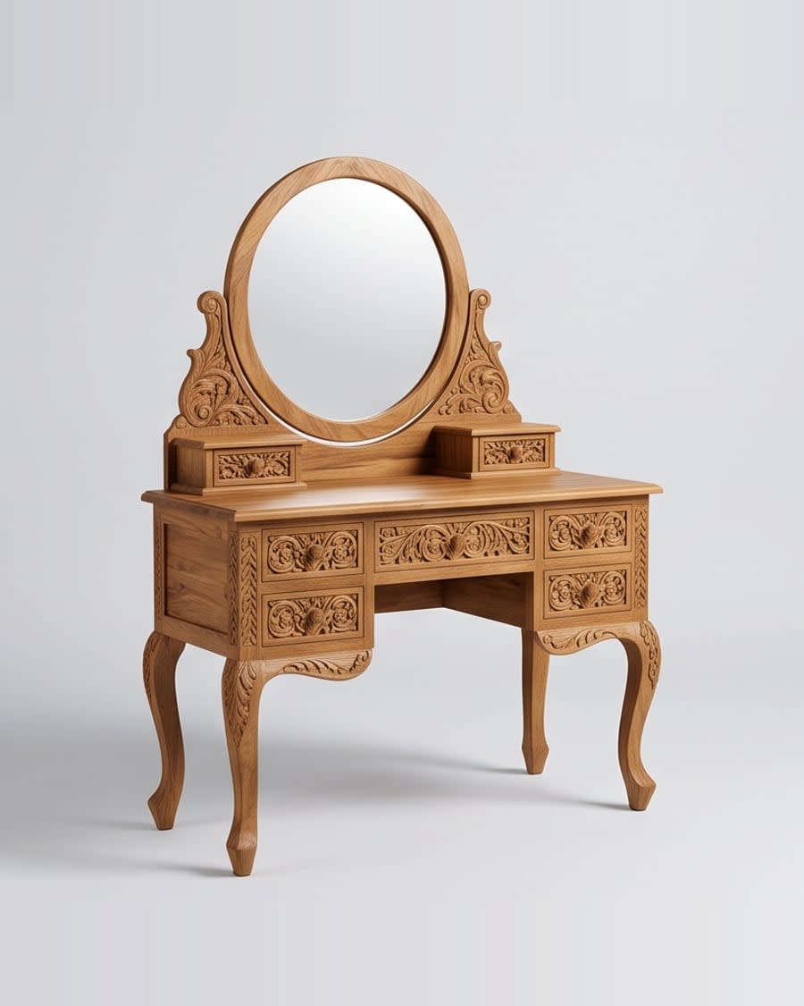 Carved Vanity Table