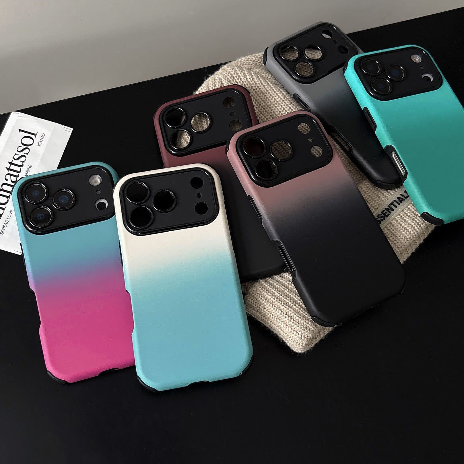 Gradient Skin-Feel Anti-Fall Case for iPhone