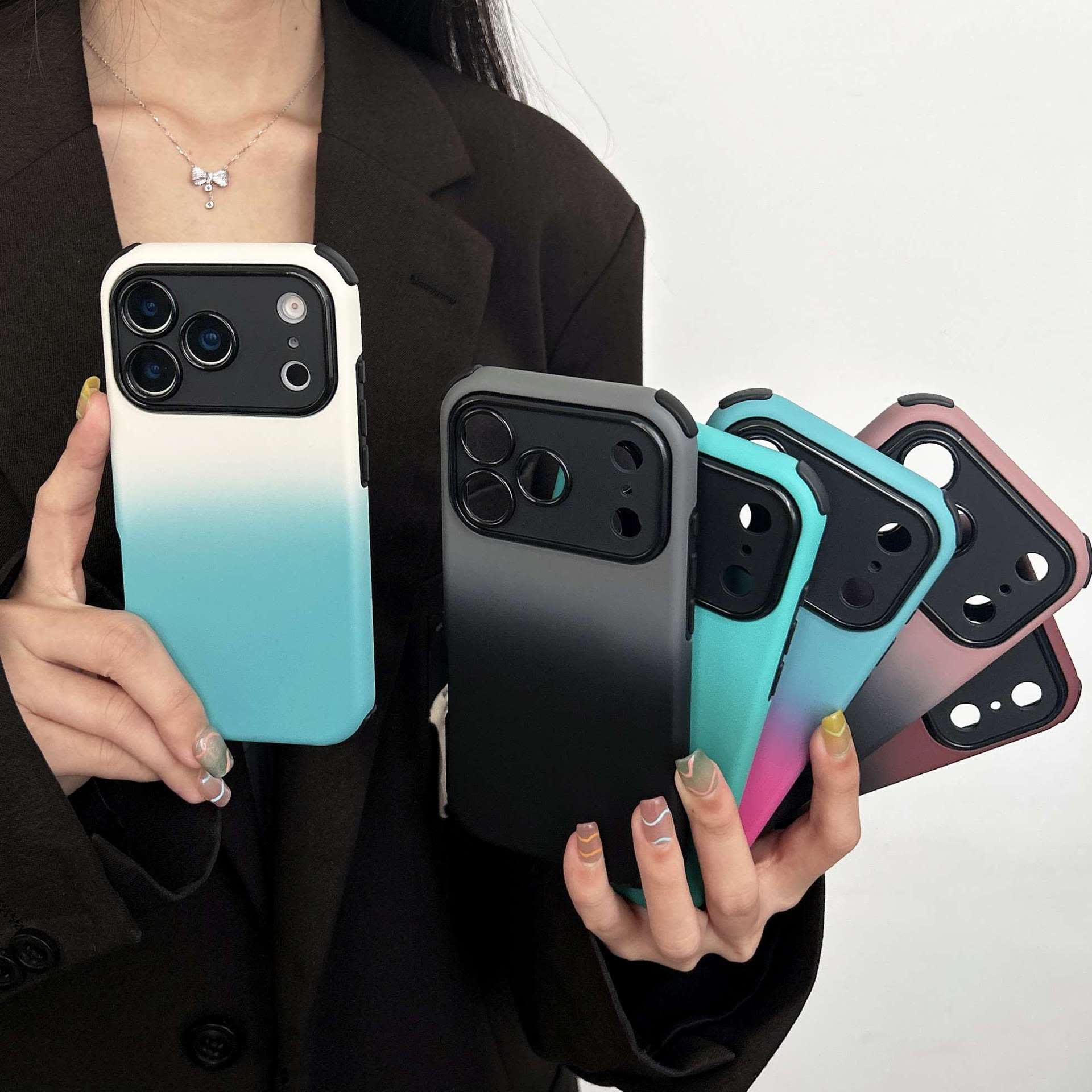 Gradient Skin-Feel Anti-Fall Case for iPhone - view 2