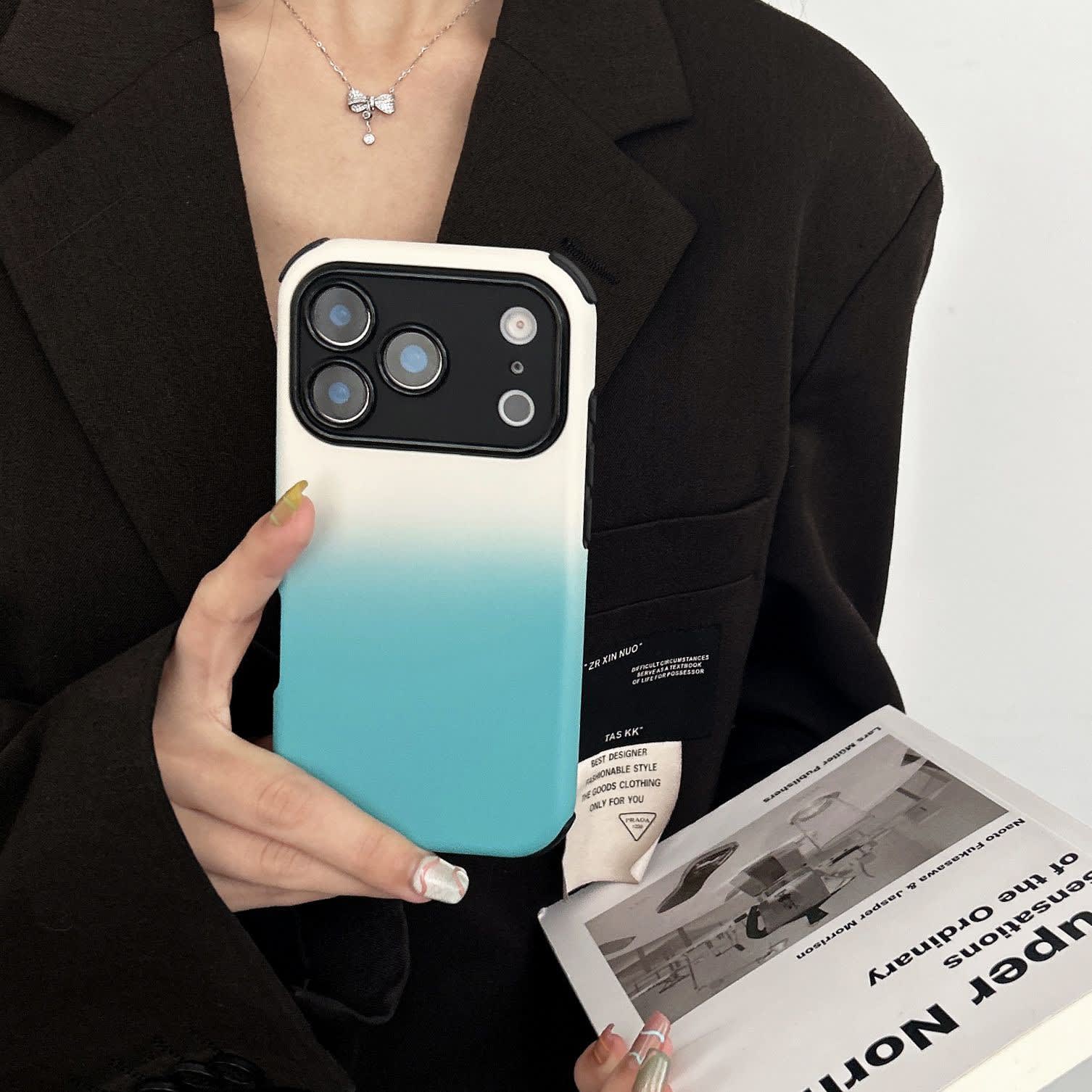 Gradient Skin-Feel Anti-Fall Case for iPhone - view 3