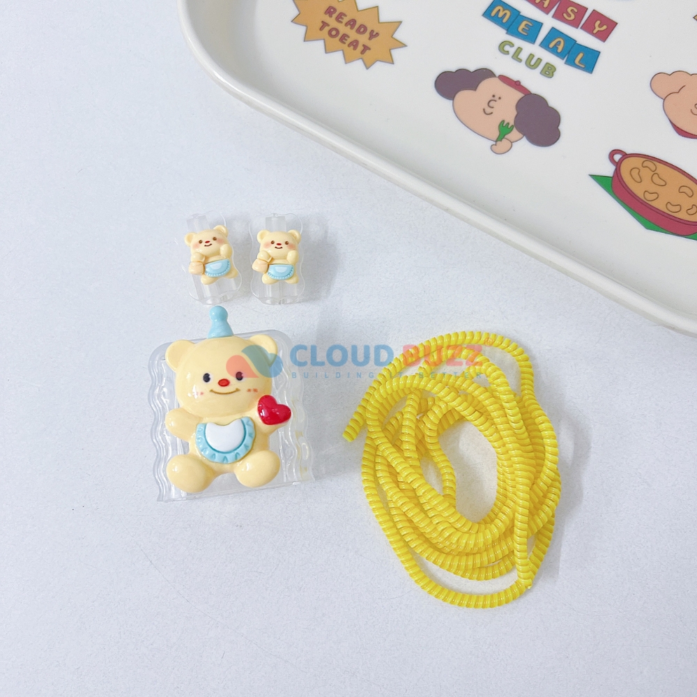 3D Cute Cartoon Doll TPU (Soft) (20W) Charger Case - view 8