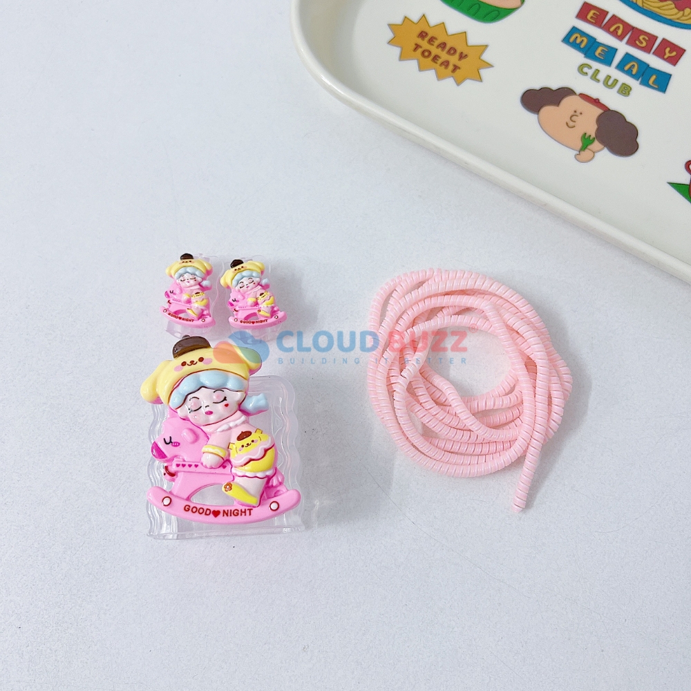 3D Cute Cartoon Doll TPU (Soft) (20W) Charger Case - view 5
