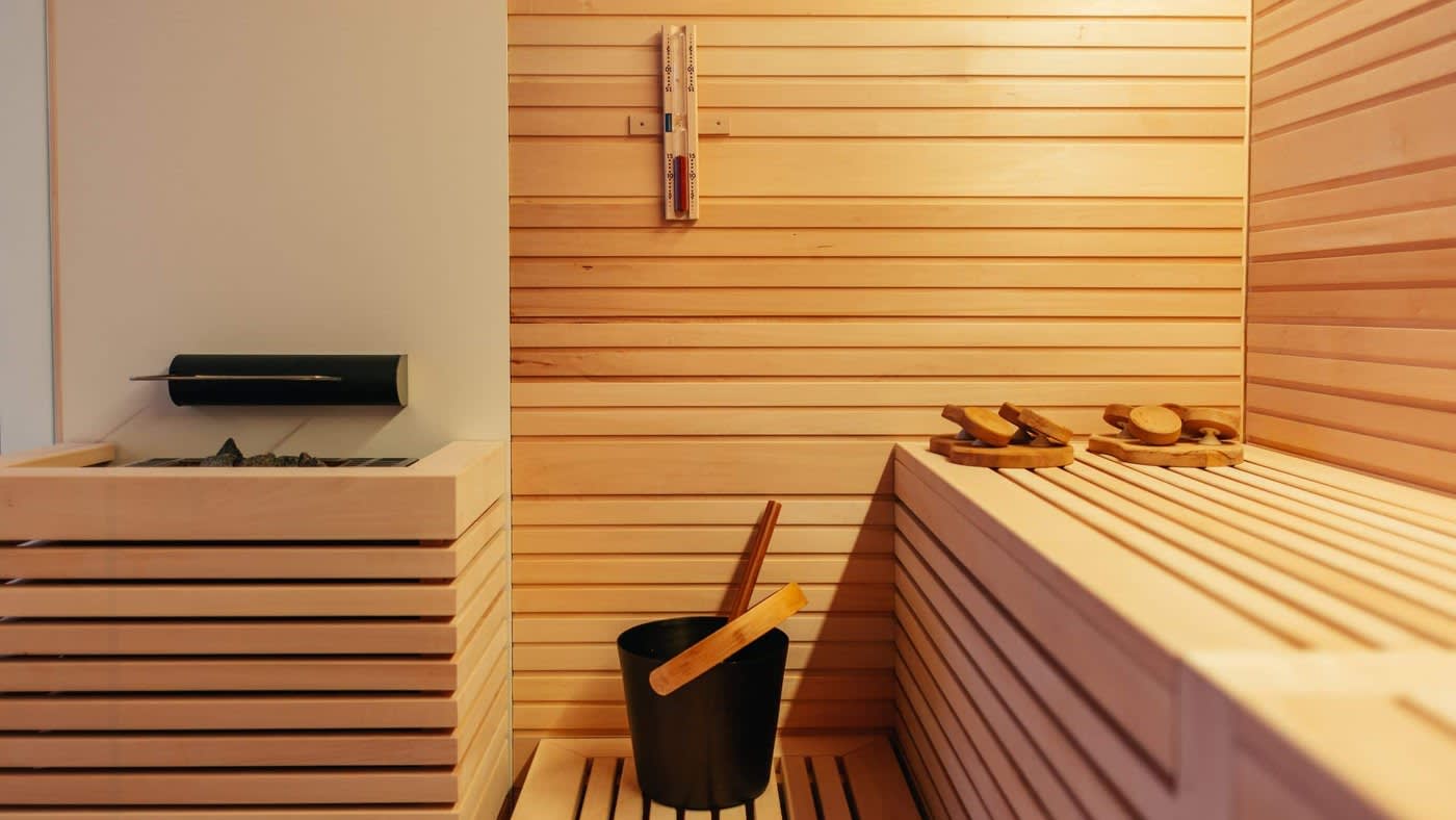 Le sauna finlandais du Klára Rott Spa, à l'Andaz Prague
