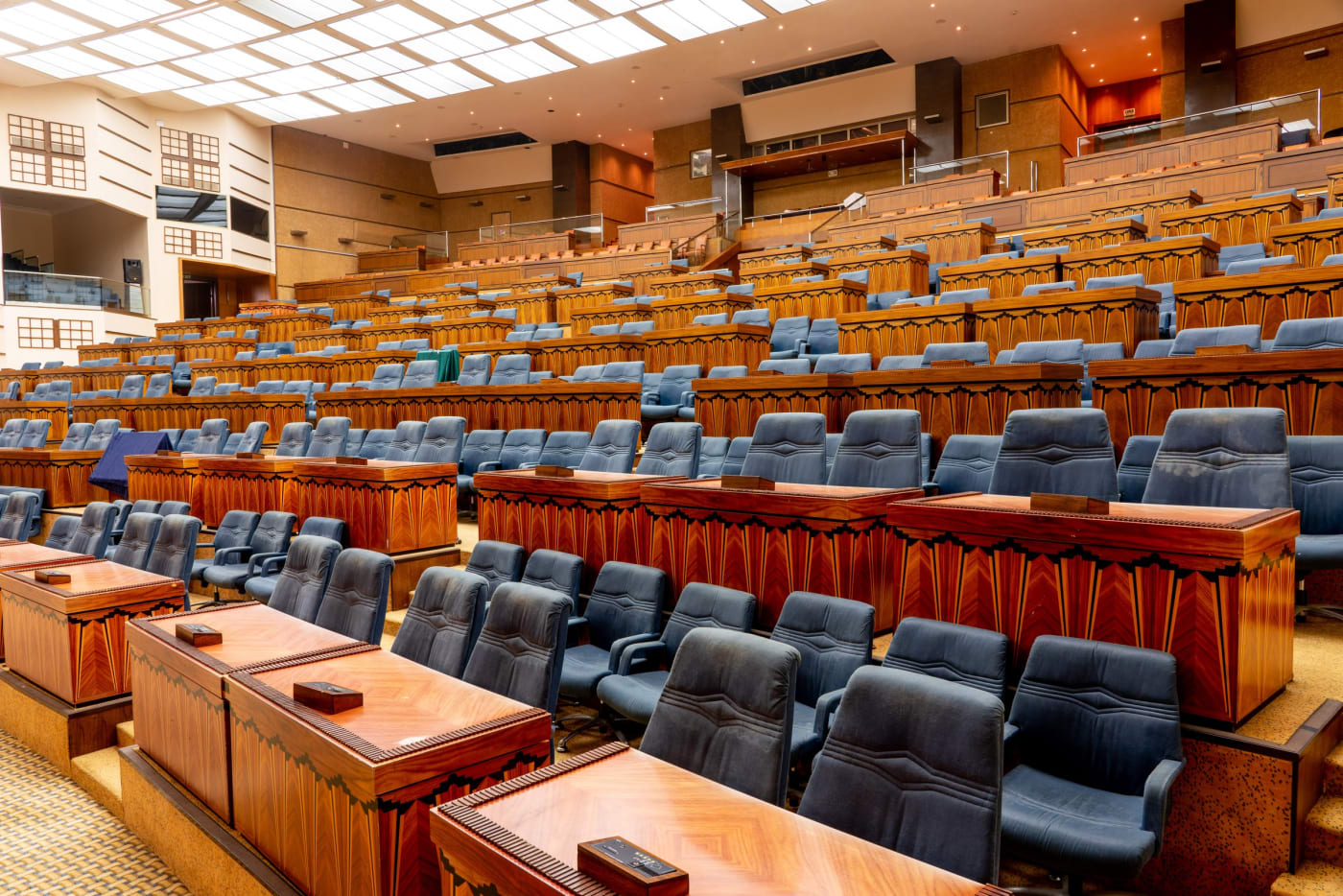 Grande anfiteatro do centro de convenções do King Fahd Palace em Dakar