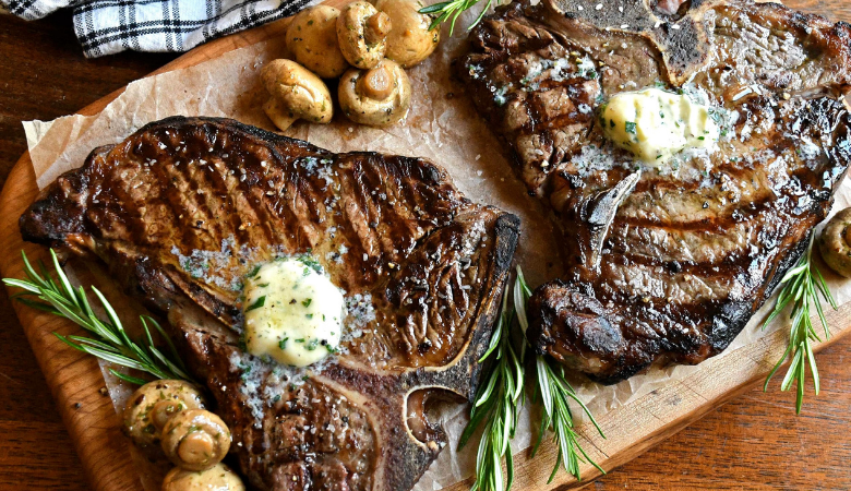 Grilled Steak ‘Maitre D’ Hotel’