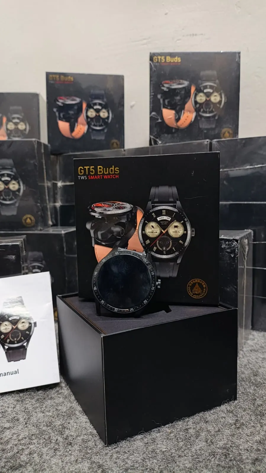 GT5 Buds Smart Watch Headset 2in1 TWS Wireless HIFI Earbuds