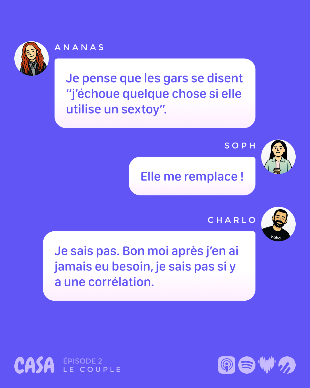 Ananas : « Les gars se disent : j'échoue si elle utilise un sextoy. » Soph : « Elle me remplace ! »