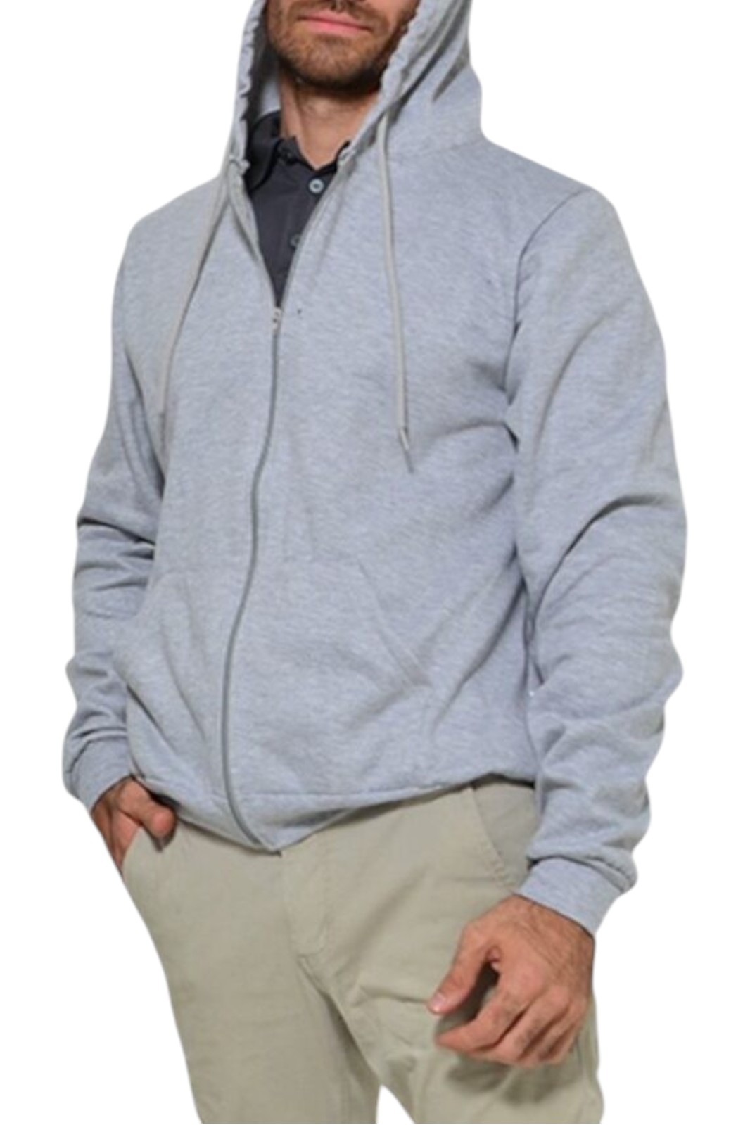 SUDADERA CON CIERRE UNISEX