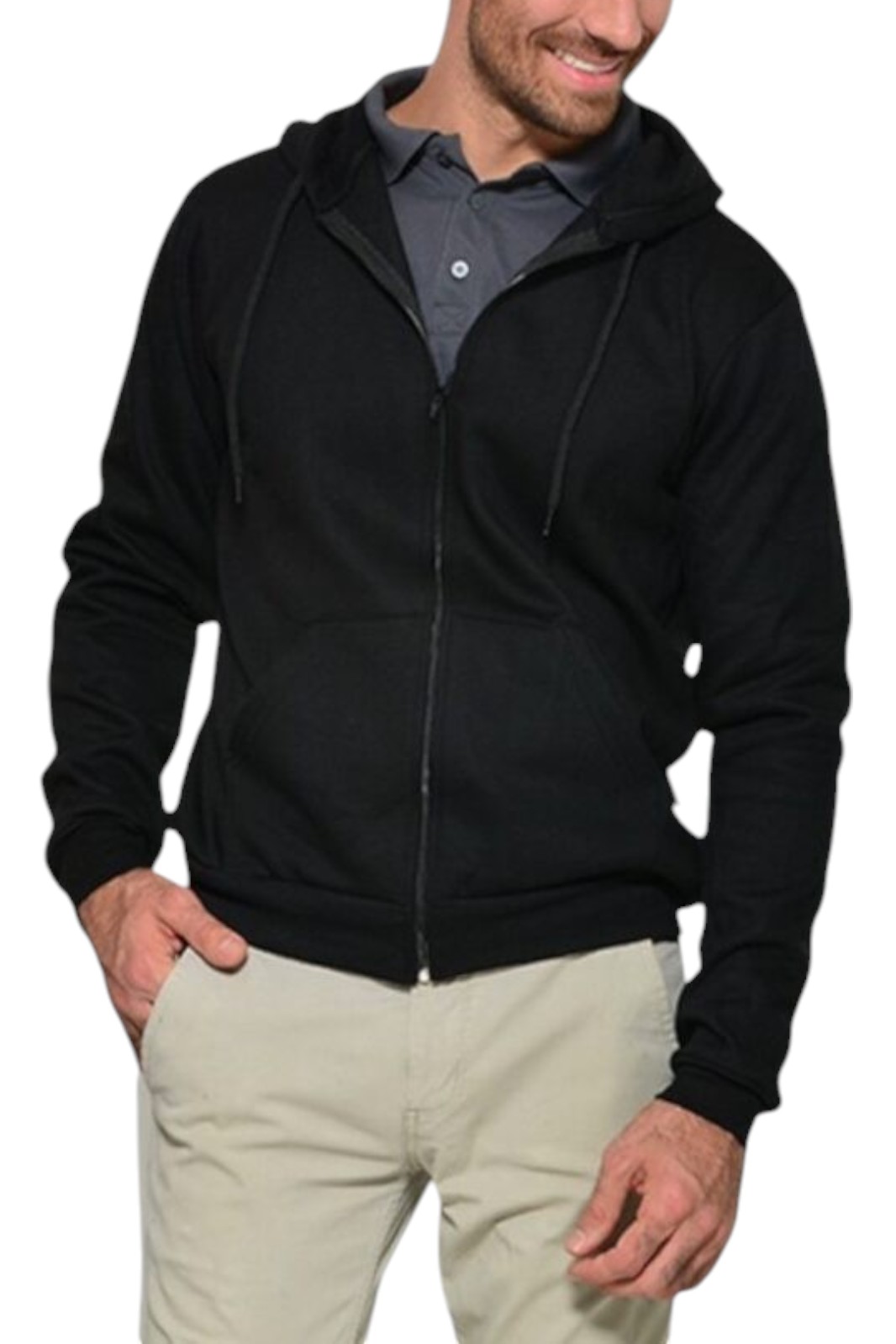 SUDADERA CON CIERRE UNISEX