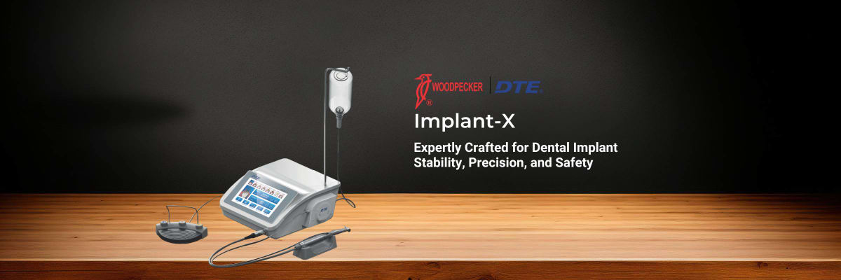 woodpecker DTE Implant Motor – Implant-X Product Page Banner