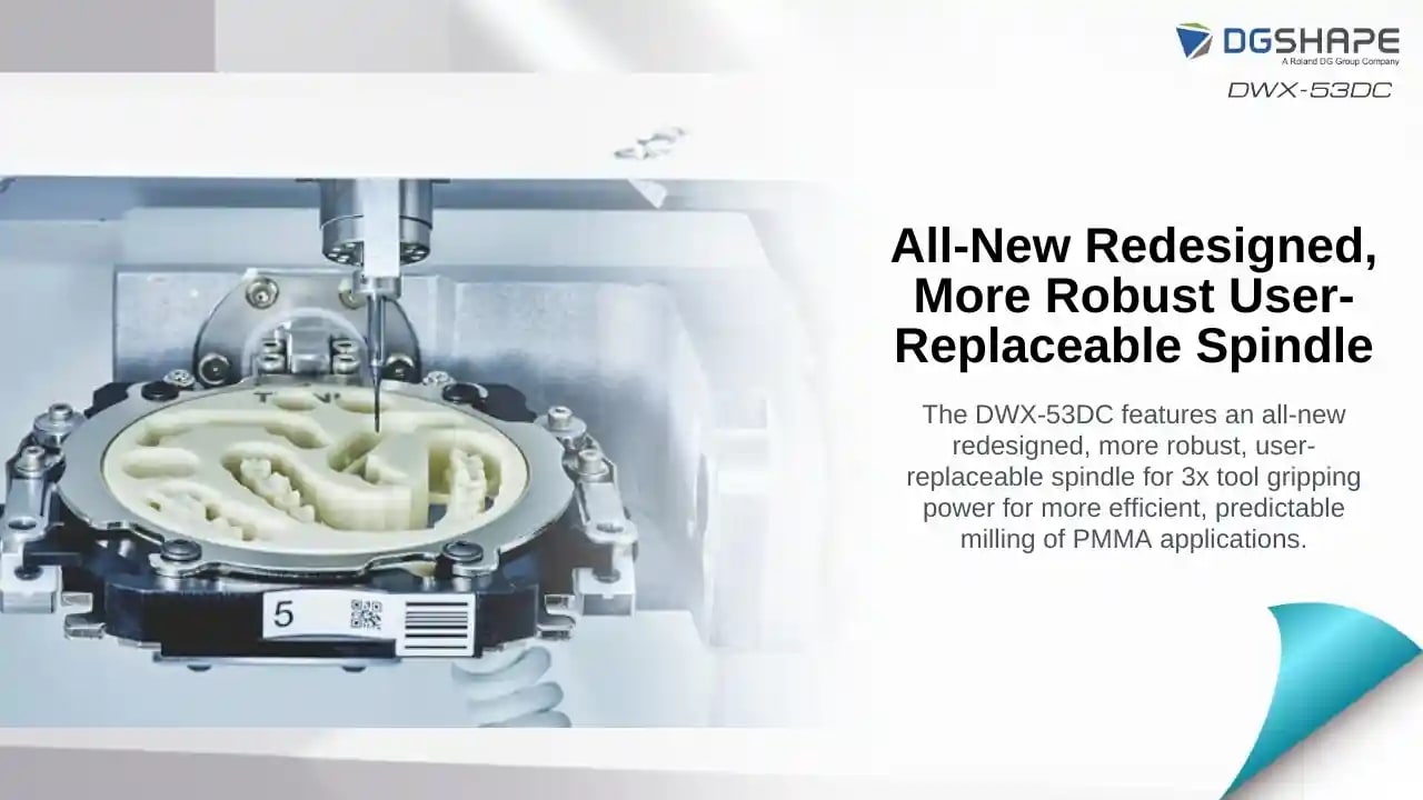 Roland DWX - 53DC Milling Machine Key Highlight
