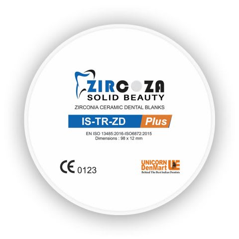 Zircoza IS-TR-ZD Plus zirconia disc