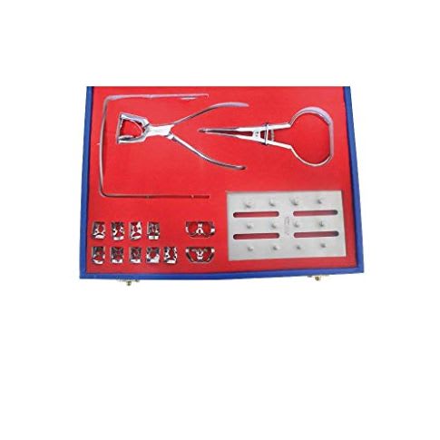 API Dental Rubber Dam Kit 6X6 With 11 Clamps (Stainless Steel)