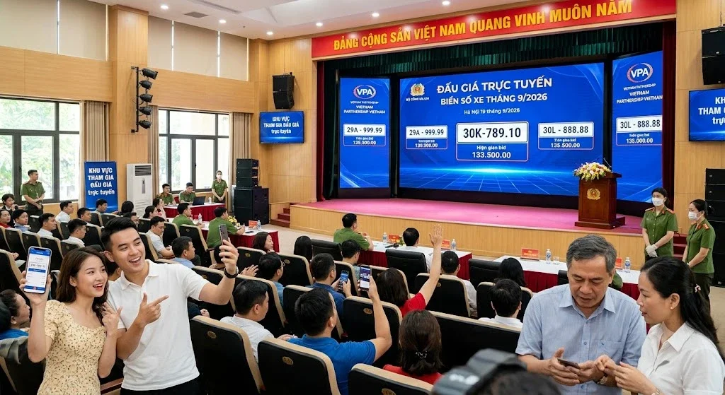 Kế Hoạch Đấu Giá Biển Số Xe Tháng 9/2026 dự kiến