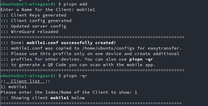 adding user pivpn