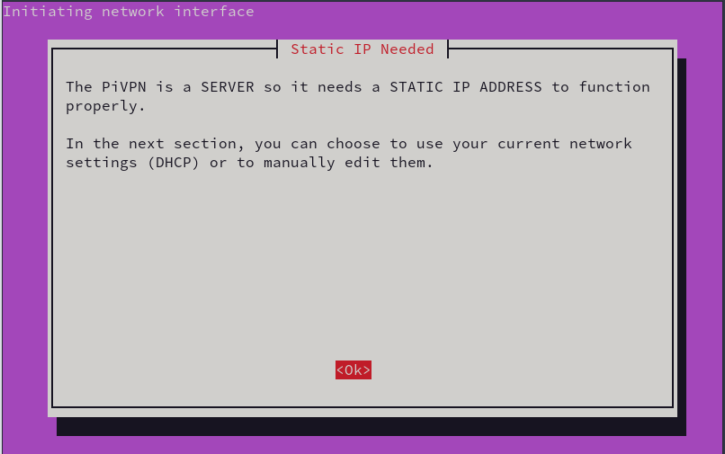 Static IP Needed