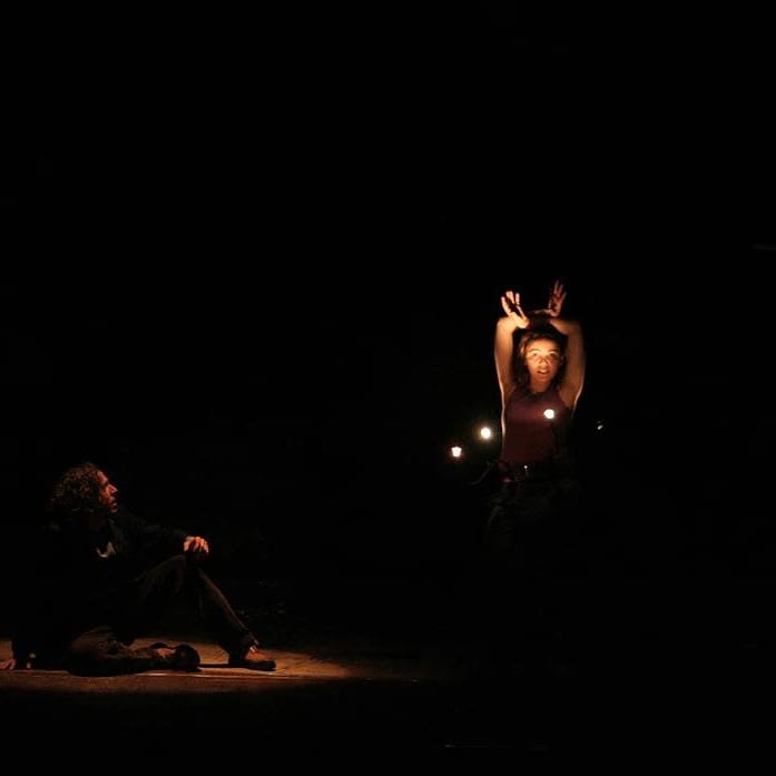 Ricardo and Maria performing at Baltazar Dias Theatre, Madeira Island | The Inconviences of Time Travelling and other Family Issues