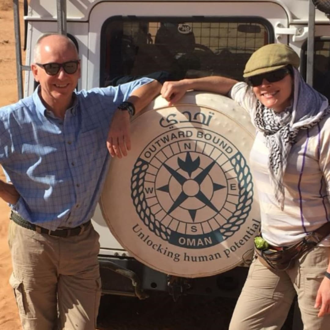 Mark Evans with Janey McGill - Oman