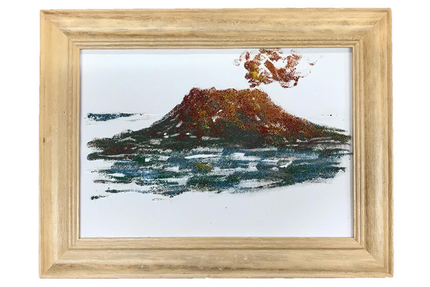 桜島 火山灰アート体験の画像