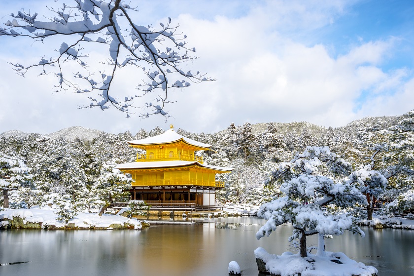 金閣寺冬