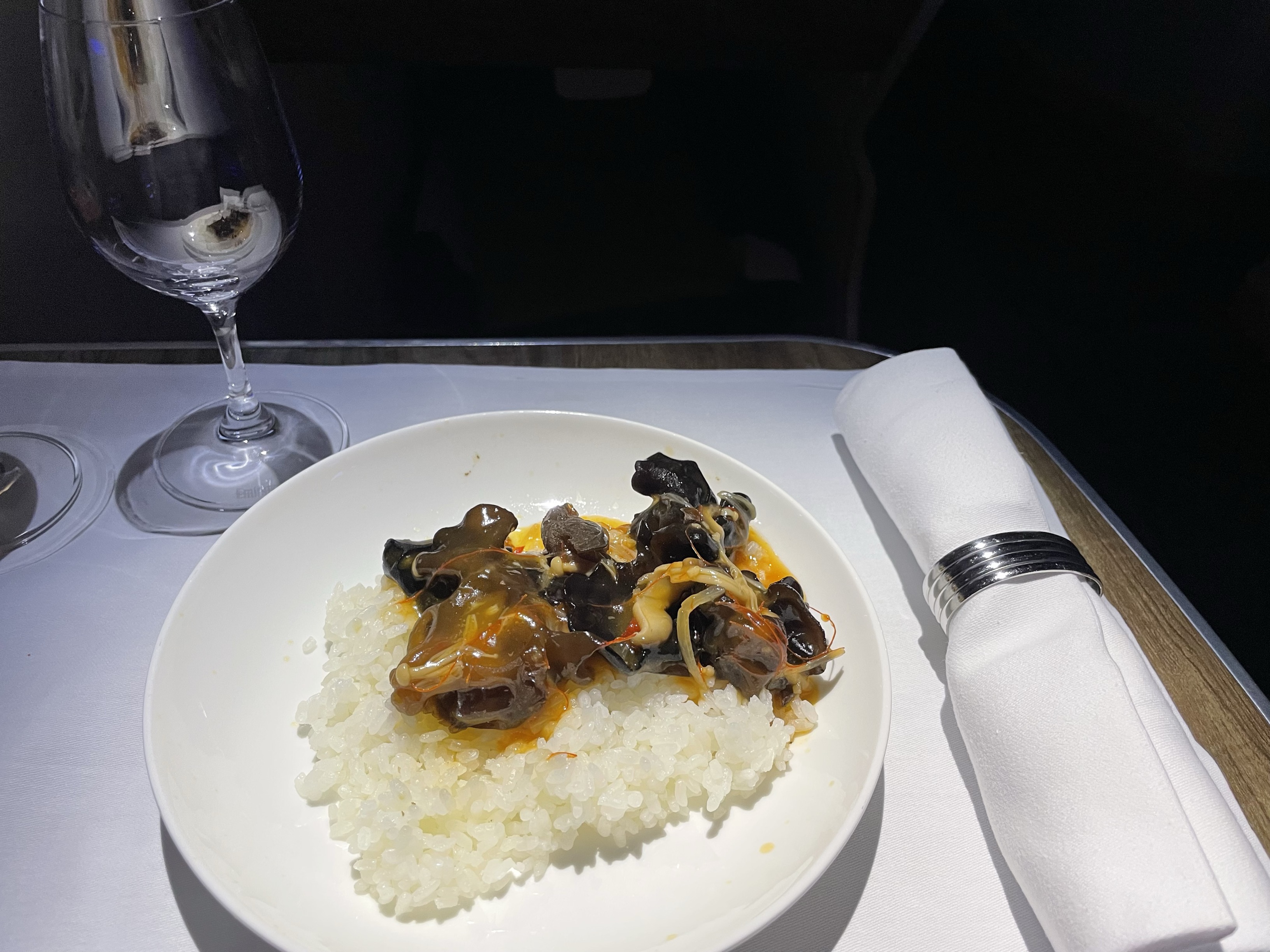 成田空港からドバイ_エミレーツ航空機内食2