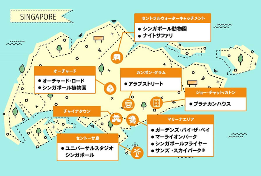 地図 旅行ガイド Map シンガポール マップ guide 海外で購入した商