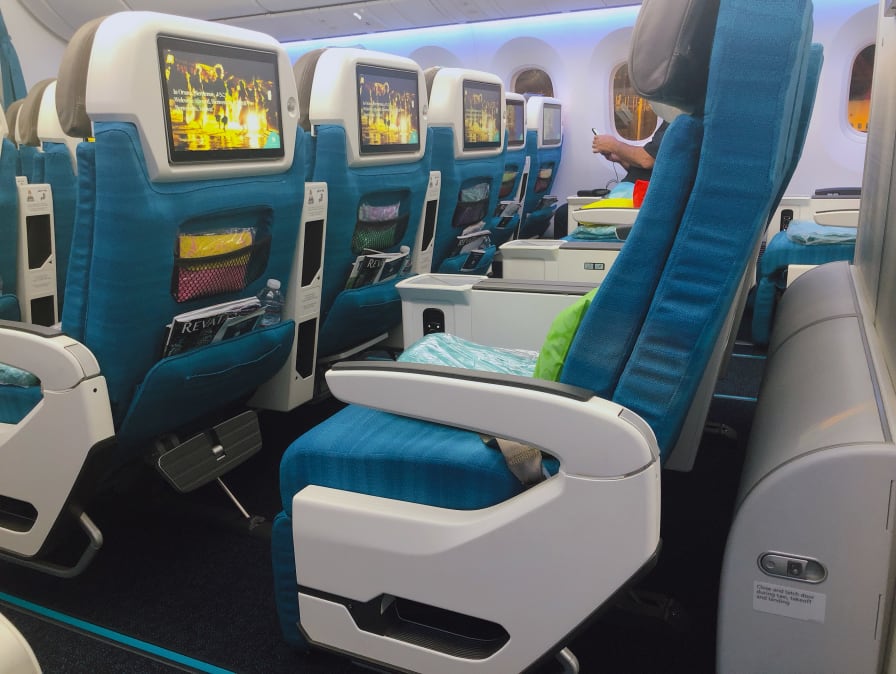 エアタヒチヌイのプレミアムエコノミー＆ビジネスクラス搭乗記！アジア