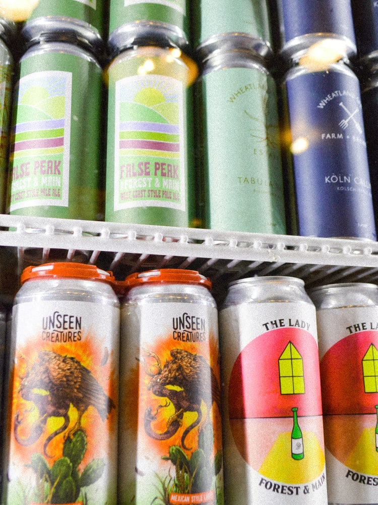 wall of beer