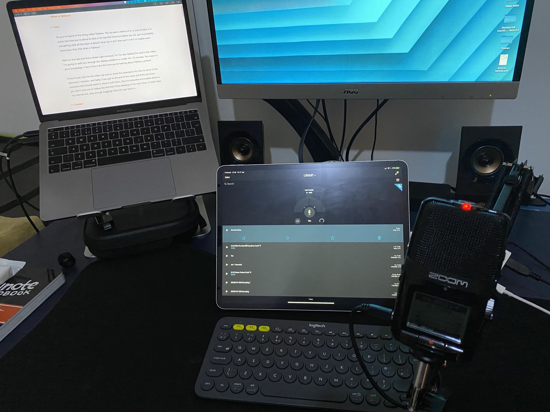 Narration recording
