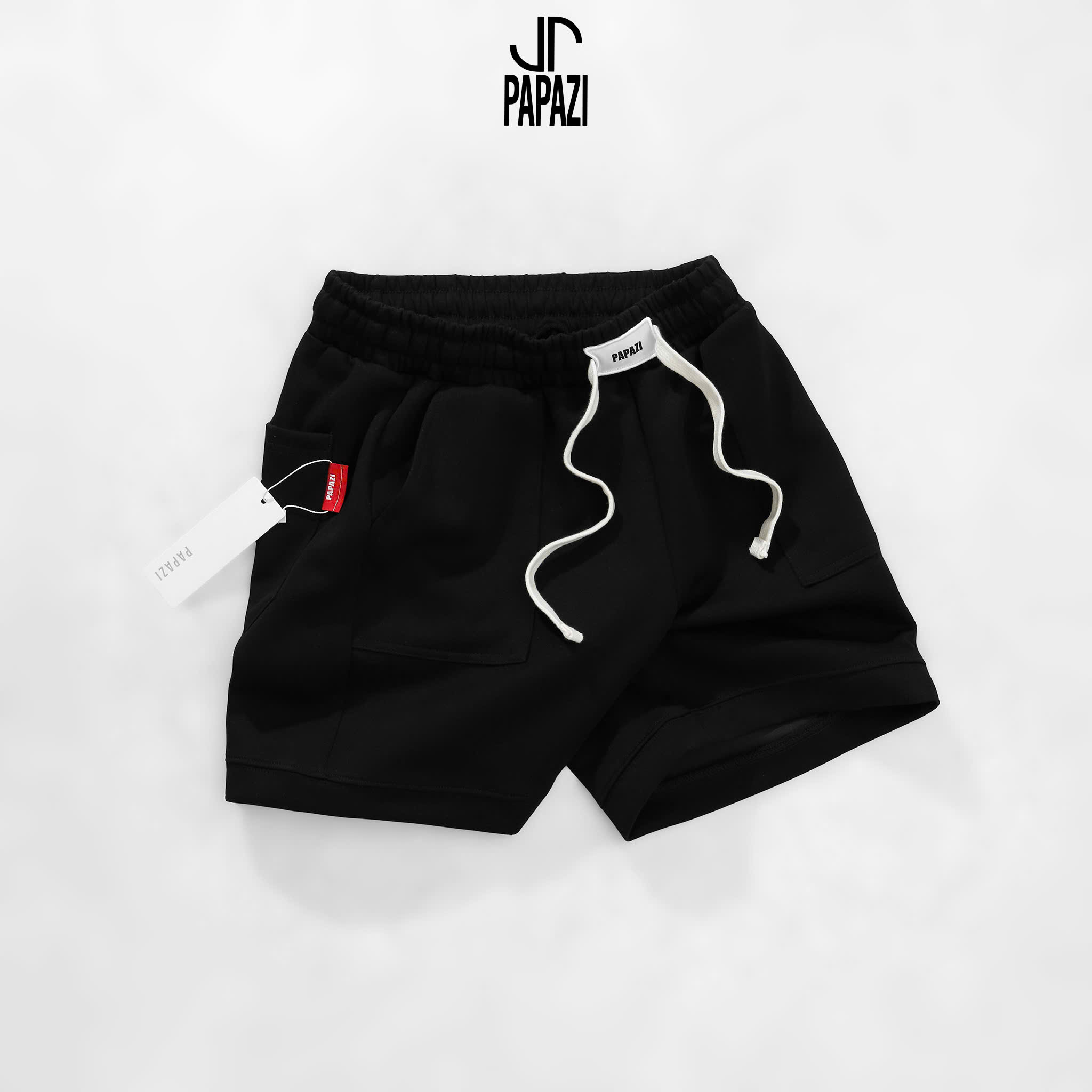 Quần short nỉ QSN00002 PAPAZI Unisex 2 Da 350gsm , chất mền mịn , co giãn thoải mái