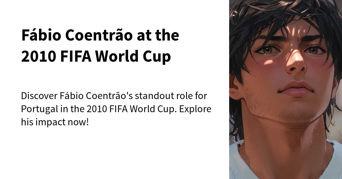 Fábio Coentrão at the 2010 FIFA World Cup