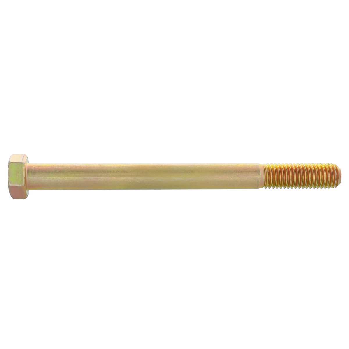 5/8"-11 x 7-1/2" Hex Cap Screw - SAE J429 Grade 8 Coarse Thread Zinc Yellow 25/PKG