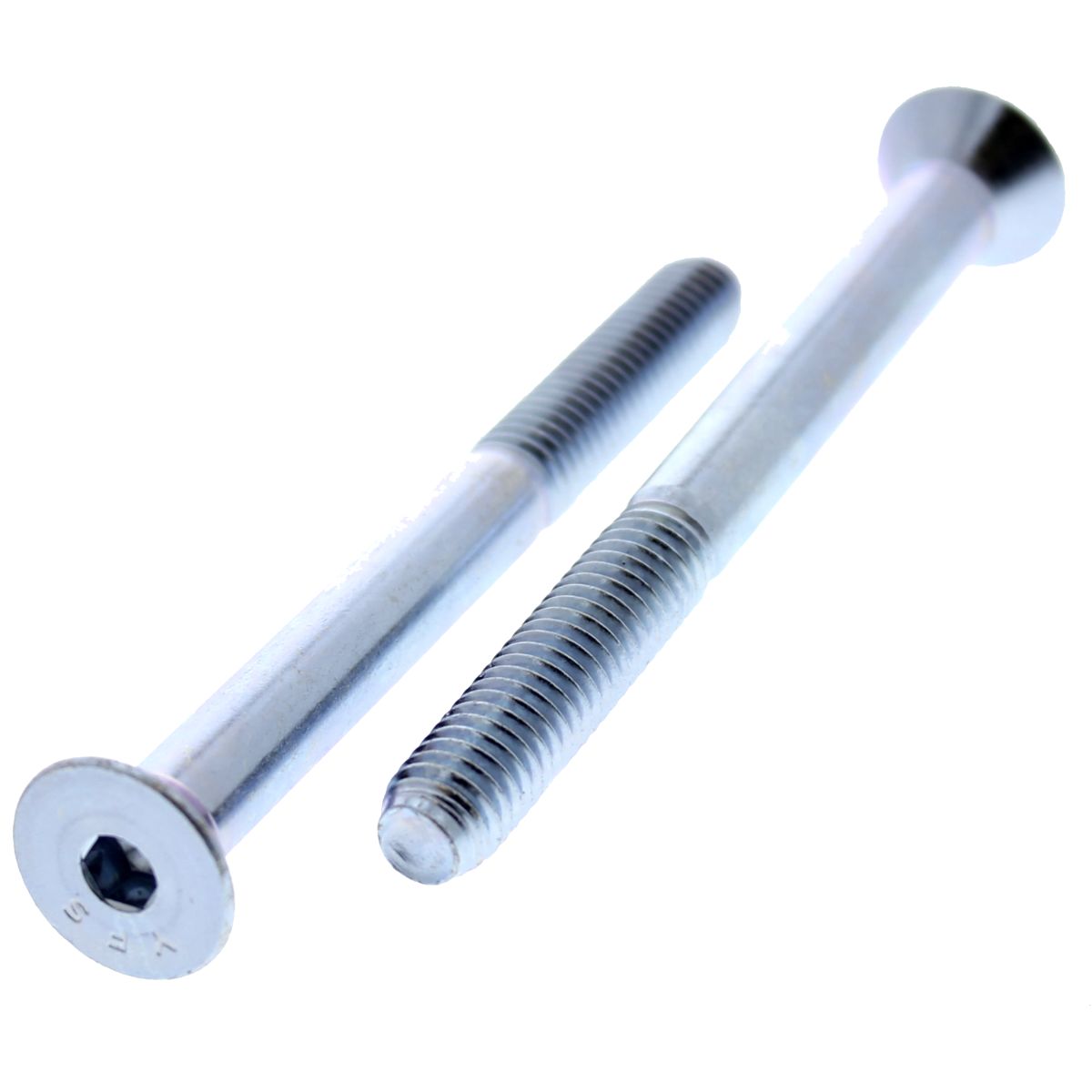 3/8"-16 X 4-1/2" Flat Head Socket Cap Screws — Alloy Steel Heat Treated, Coarse, Zinc, 50/PKG