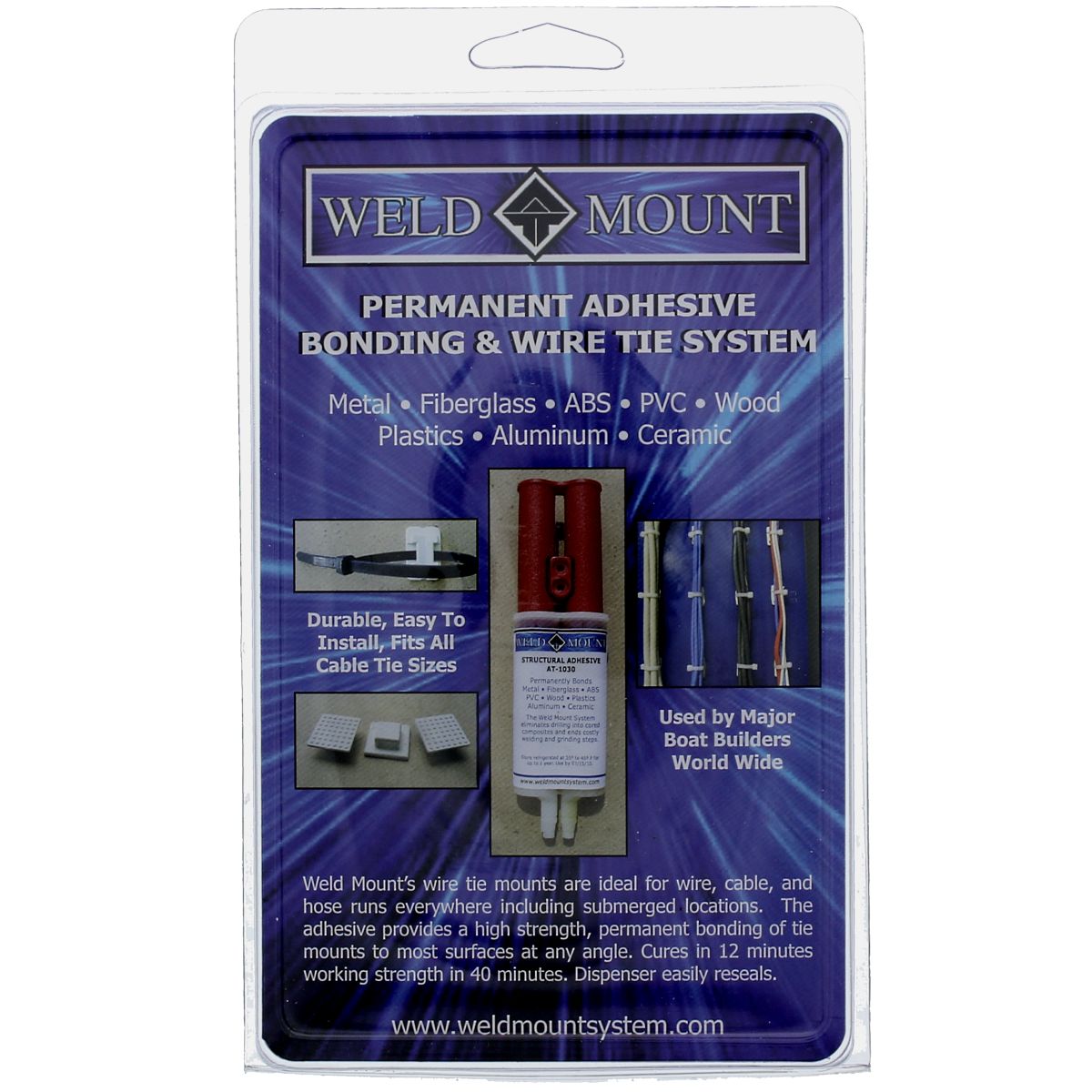 Weld Mount AT-1050 Adhesive & Wire Tie Mount Kit