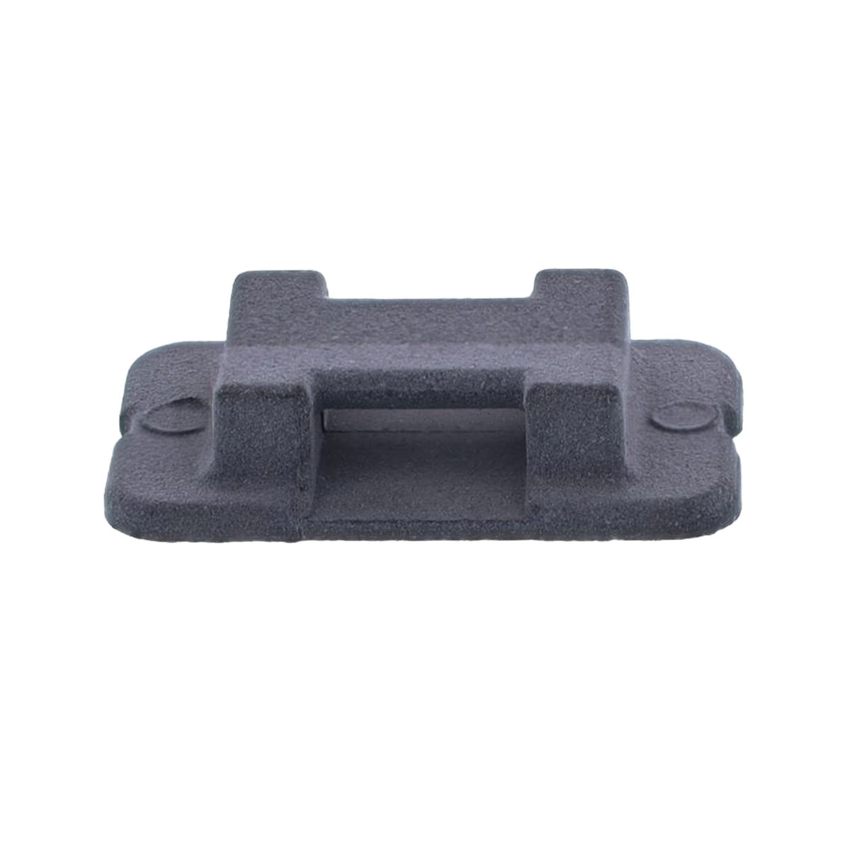 Weld Mount Large Black Nylon Wire Tie Mount 25/PKG