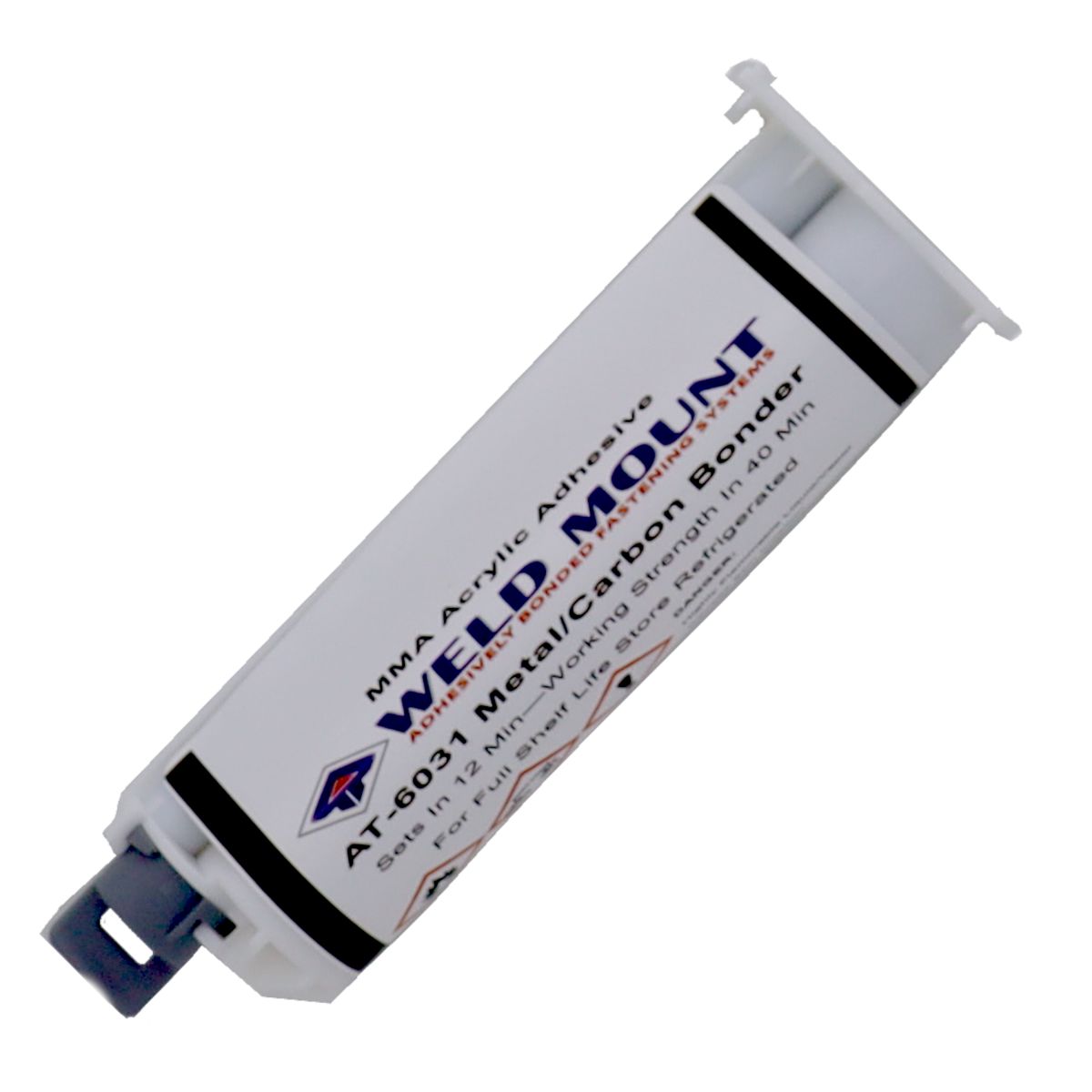 Weld Mount AT-6030 Metal Bonding Acrylic Adhesive — 38 ml Cartridge