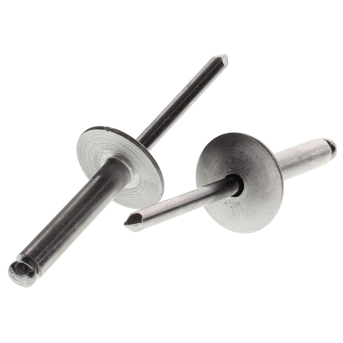 AB3-2, 3/32" Dome Head Up to 1/8" Grip Blind Rivets — Aluminum Rivet/Steel Mandrel, 500/PKG