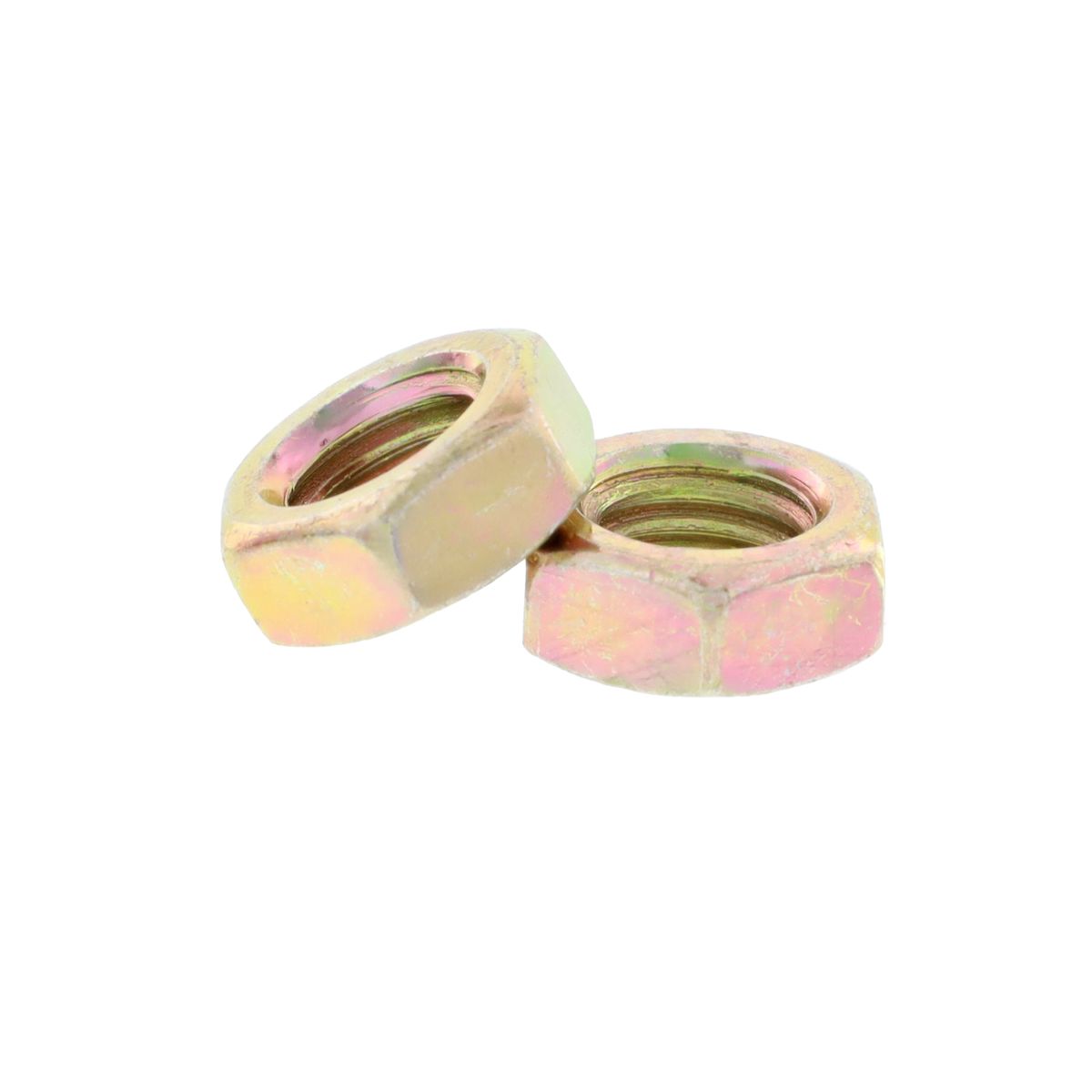 5/8"-11 Hex Jam Nut - SAE J995 Grade 8 / ASME B18.2.2, Zinc Yellow - Coarse 50/PKG