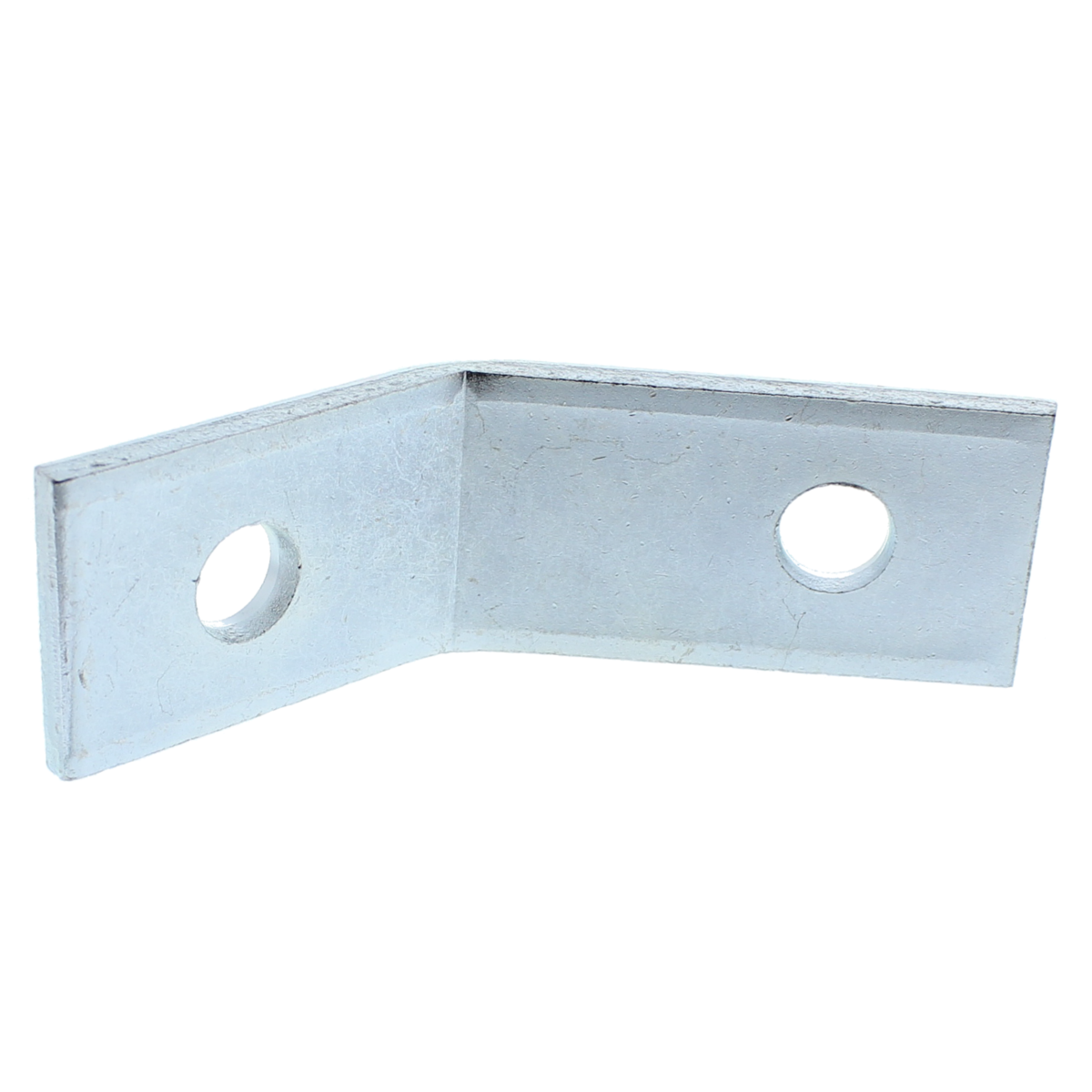 Angle Fittings for Strut — Steel, Zinc — 2-Hole 45º Open Angle