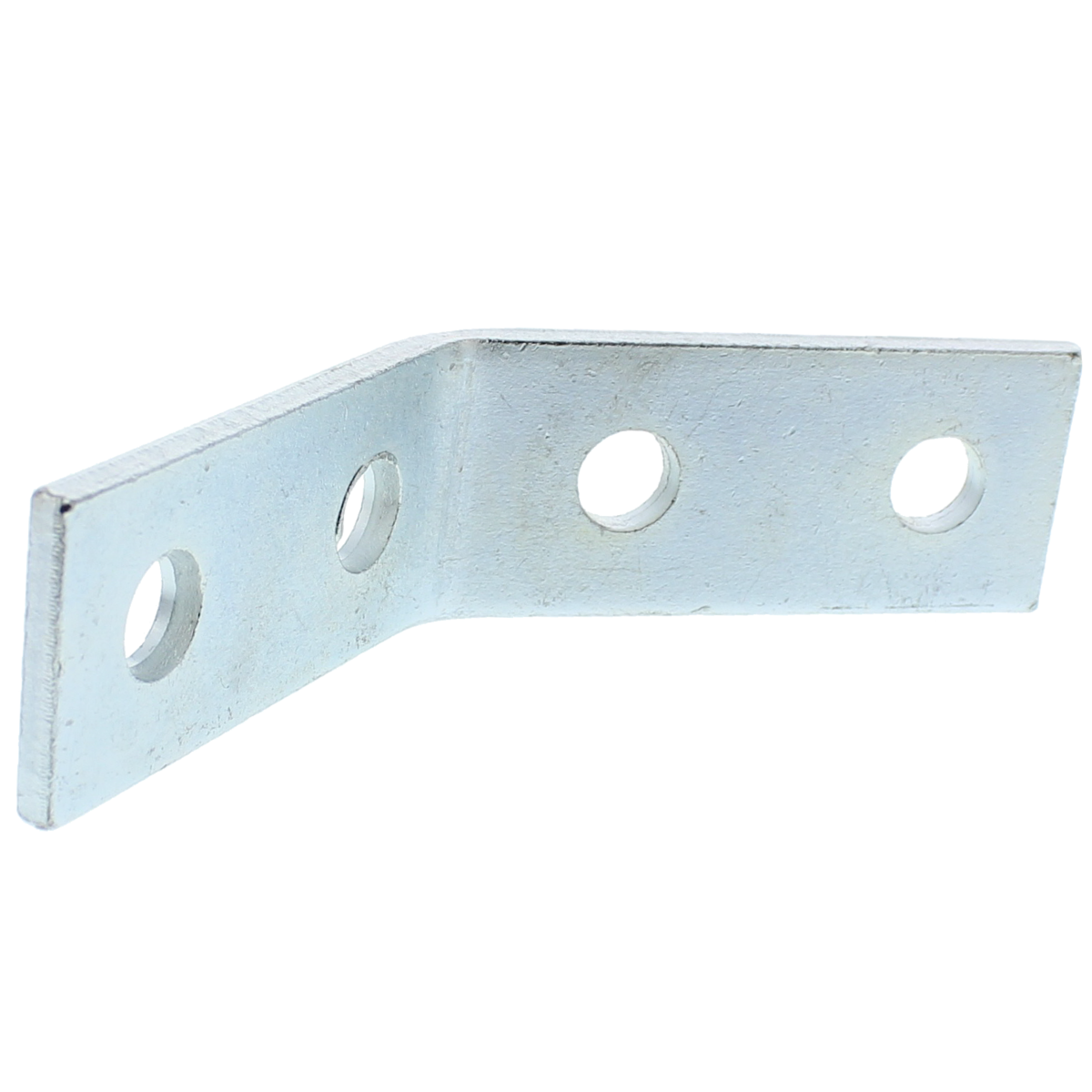 Angle Fittings for Strut — Steel, Zinc — 4-Hole 45º Open Angle