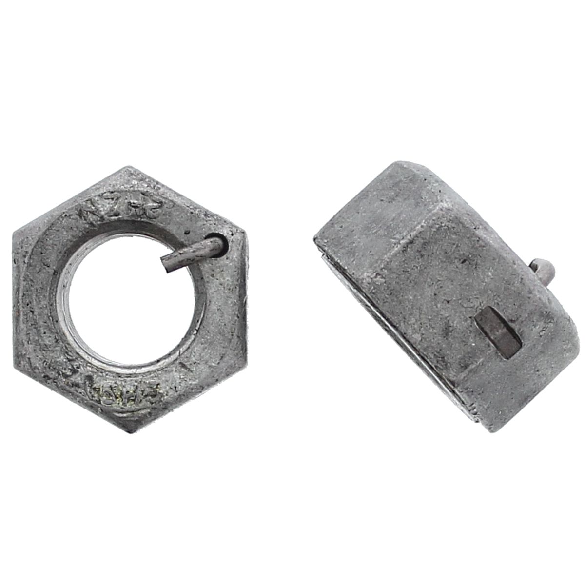 3/4"-10 Heavy Wire Lock Nuts — ASTM A194 Grade 2H, Galvanized, 25/PKG